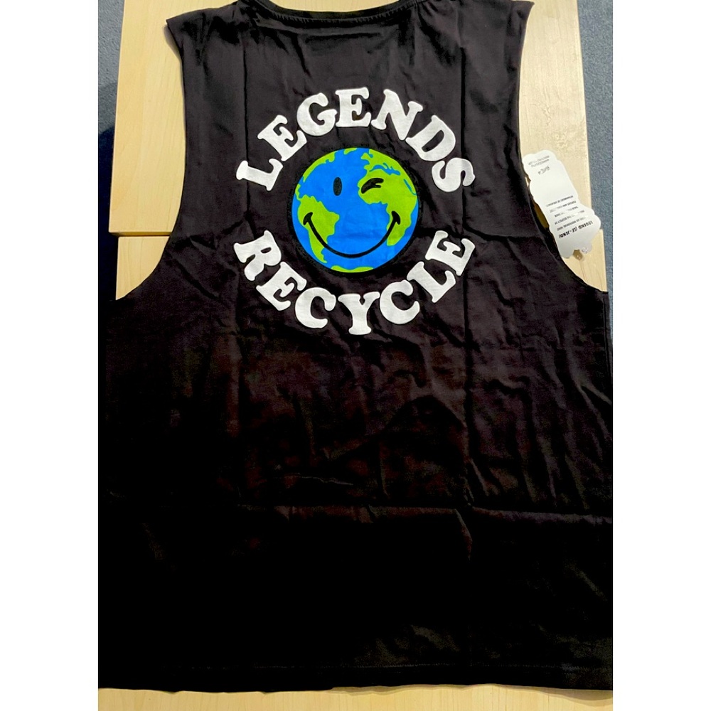 Dark grey coal coloured tank top from ghost lifestyle XL